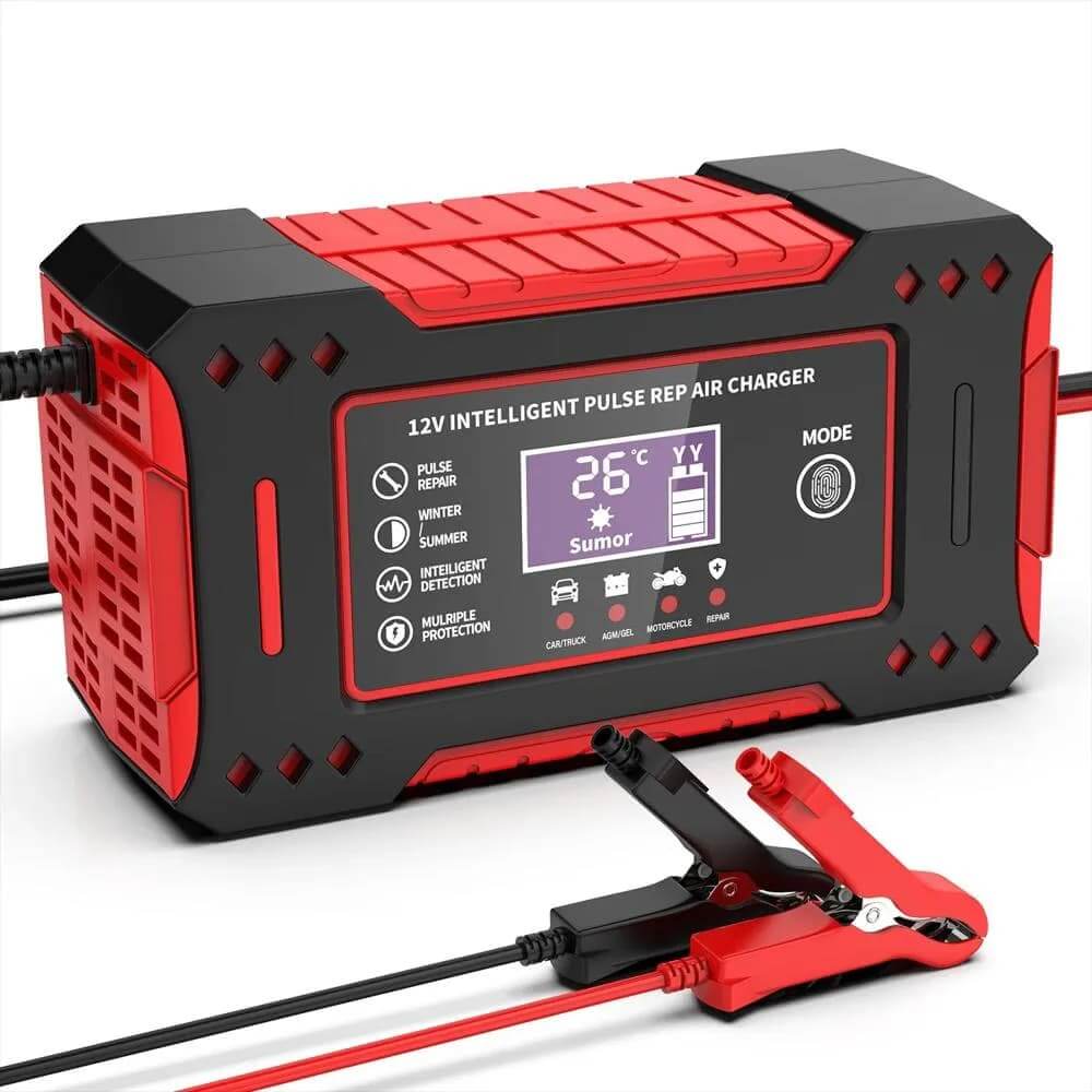 TurboPower® Cargador y Reparador Inteligente de Batería + Kit de 46 Herramientas GRATIS🔥