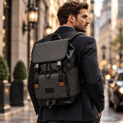 Mochila DAVINCI™ Cuero Legítimo – Estilo Atemporal