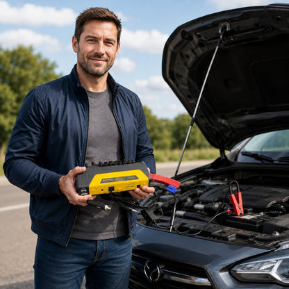 TurboMax® Kit Arrancador de Batería, Inflador de Llantas y Reparador Inteligente de Batería – ¡70% OFF SOLO POR HOY! 🔥