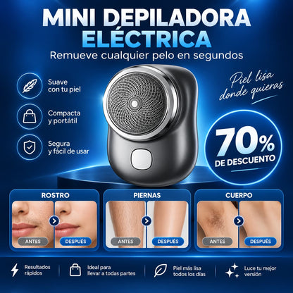 Mini Afeitadora Eléctrica ShaverPro® - ¡70% DE DESCUENTO SOLO HOY – ÚLTIMAS UNIDADES! 🔥
